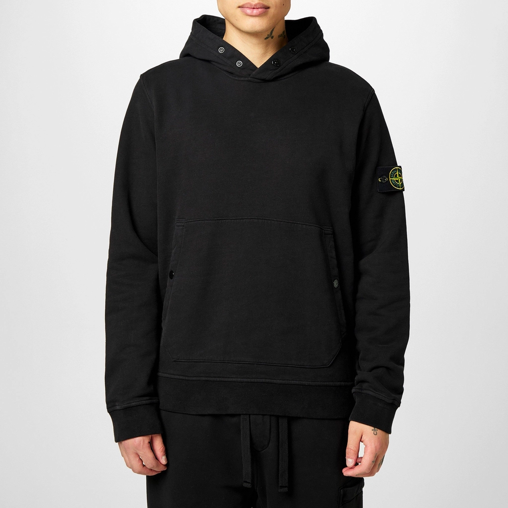 Stone Island Fleece Hoodie - Nero V0029